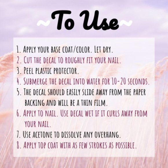 💎✨LAST ONE 😱 BUNDLE FOR $2✨💅 Nail Decals - Picture 7 of 7